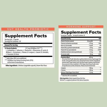 Gut Health + Hormone Support Bundle