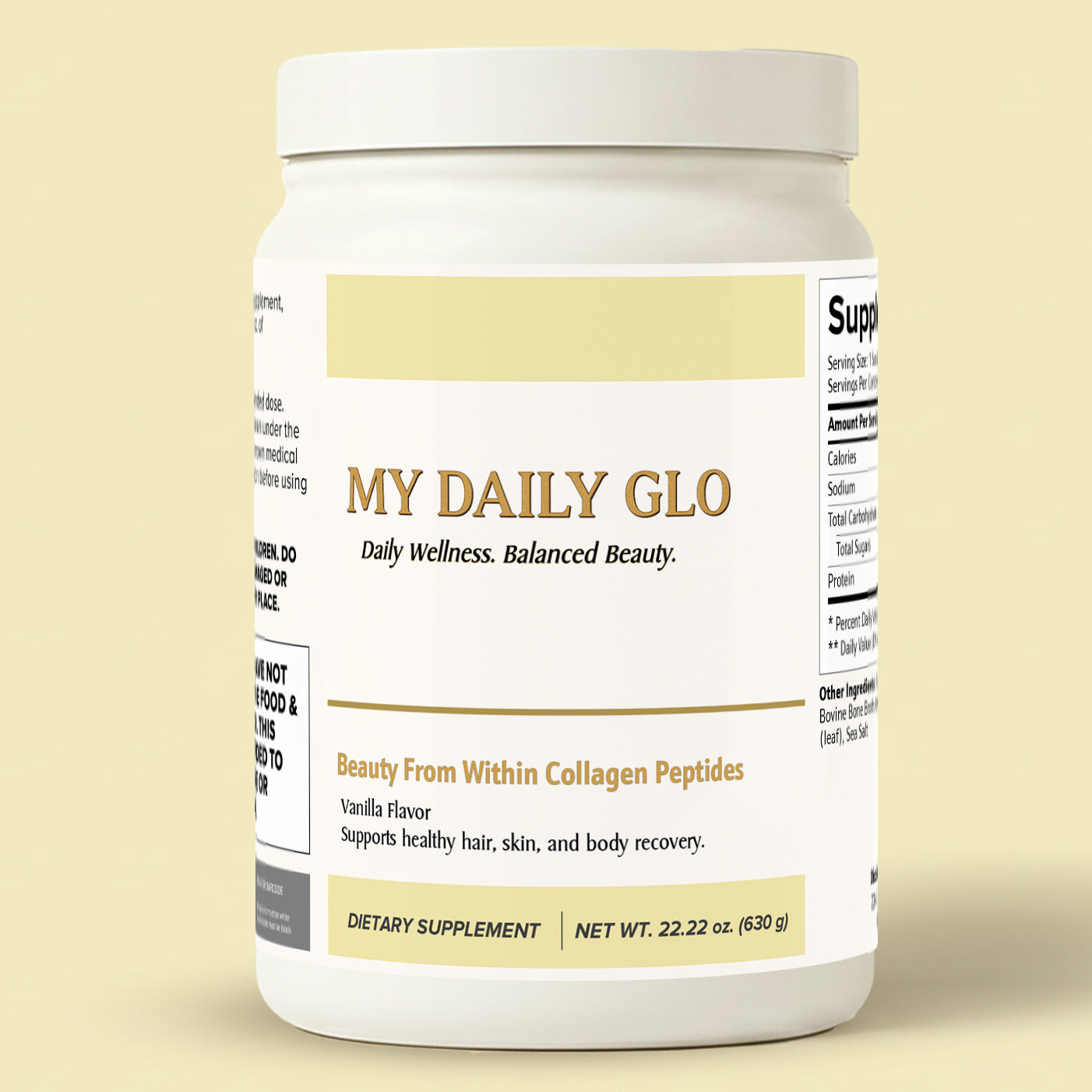 Beauty From Within Collagen Peptides | Vanilla Flavor