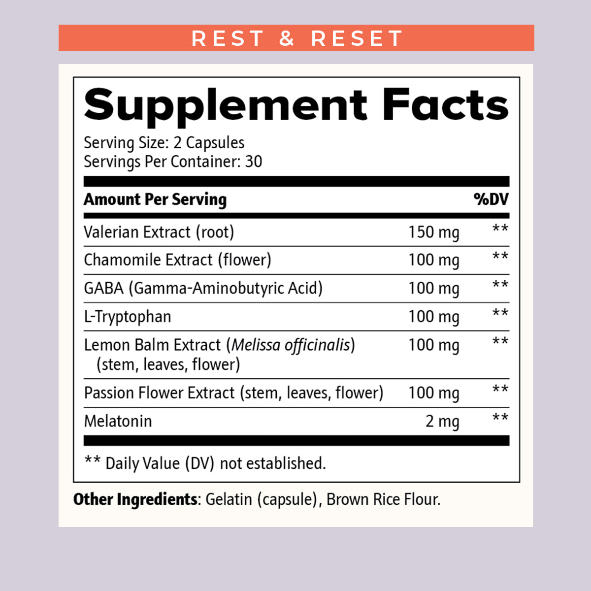 Rest & Reset – Sleep Support Capsules