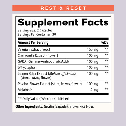 Rest & Reset – Sleep Support Capsules