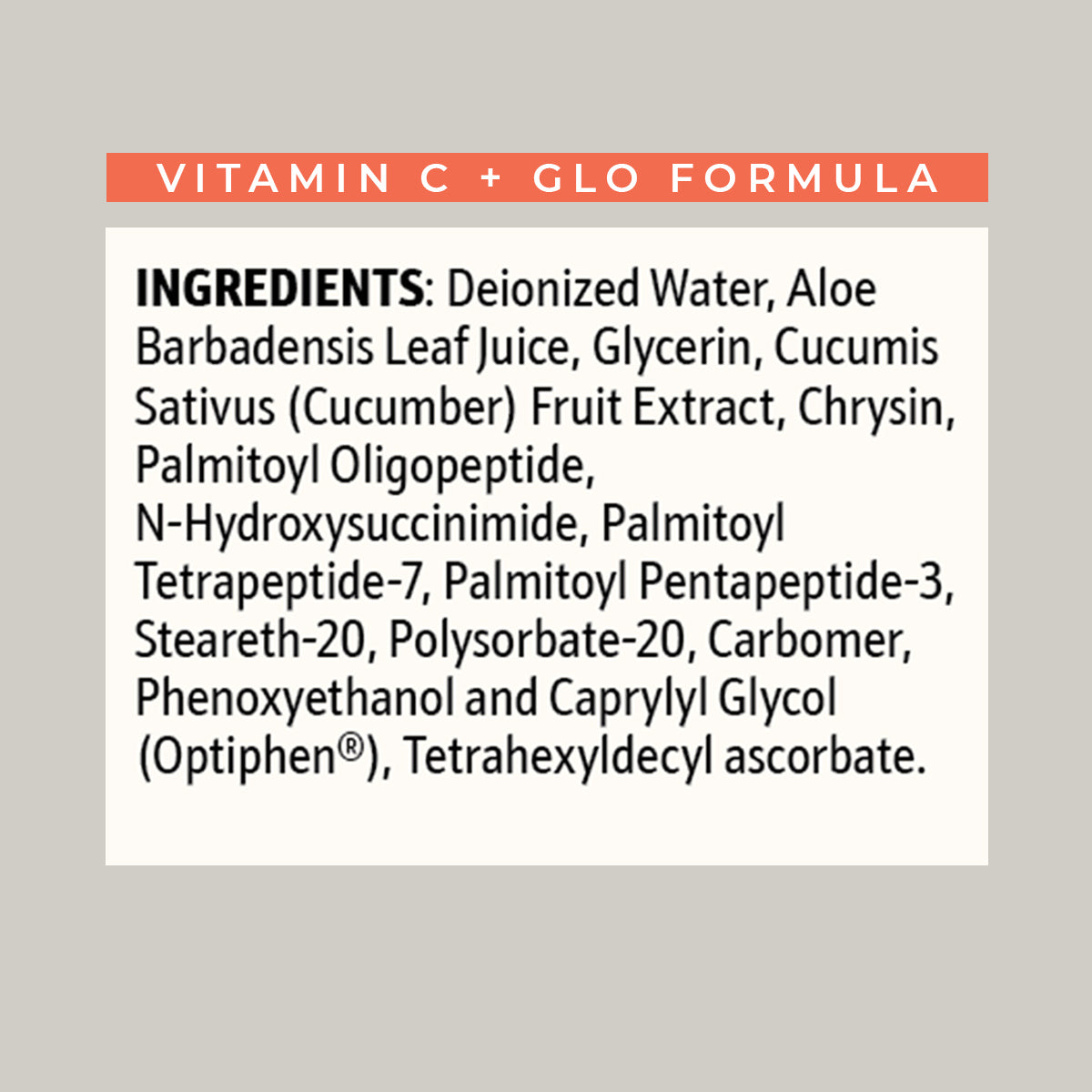 Vitamin C + Glow Formula (Serum)